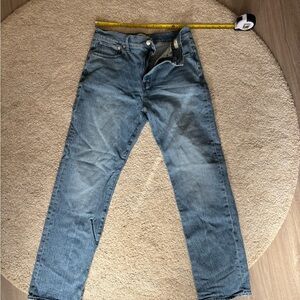 Madewell Straight Leg Jeans in Medium Blue Wash